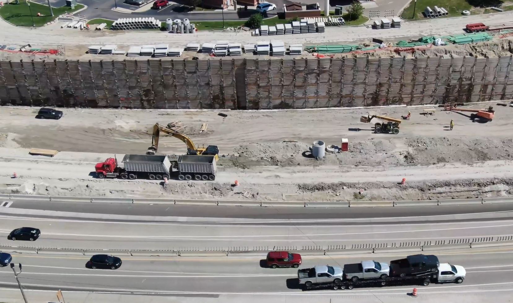 I-75 North of 8 Mile Road to South of I-696 video – Sep 2020 (No audio)